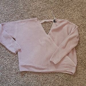 Mauve size medium crop sweater